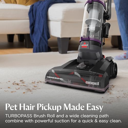 Image of Bissell CleanView Upright Vacuum with Pet Hair Brush Roll, Powerful Suction, Pet Hair Tools, Large Dirt Container, 4438