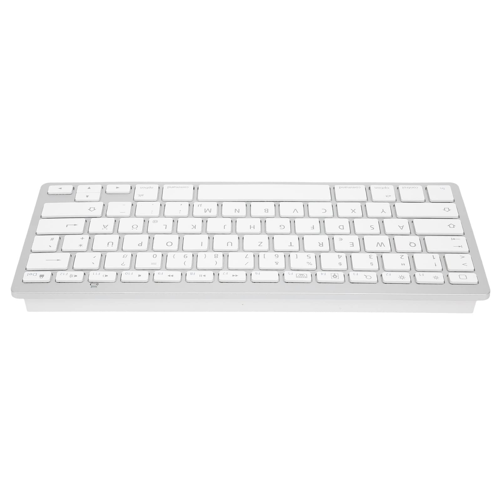 Tastiera Tedesca Wireless per IOS per Android per Tastiera Tedesca Universale Sottile Bluetooth Silenziosa, Tastiera Tedesca Portatile Universale Sottile Silenziosa Bluetooth Wireless