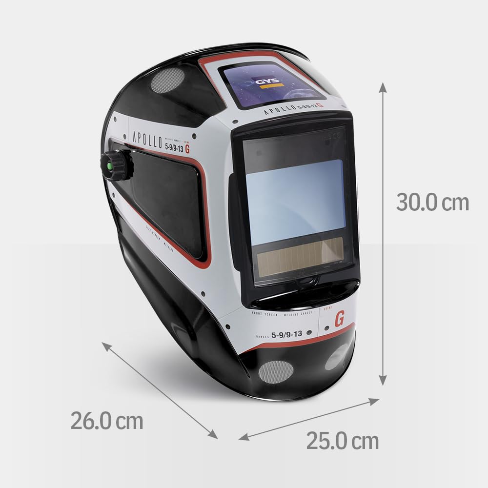 GYS - Masque de soudage LCD APOLLO + - Teinte 5/9-9/13 - Technologie TRUE COLOR