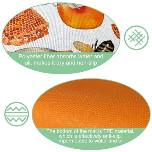 Lot de 2 tapis de cuisine lavables absorbants et antidérapants - 6