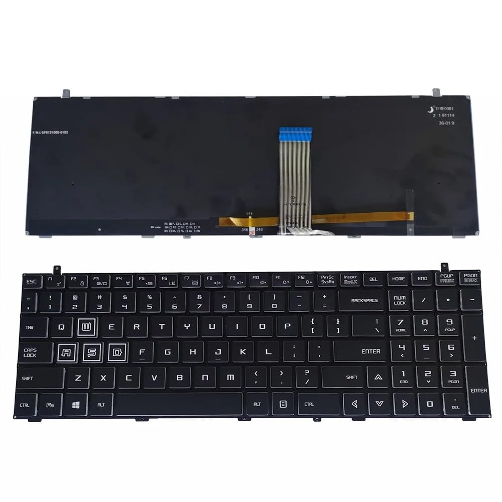 Clavier rétroéclairé américain de rechange pour réparer les touches usées