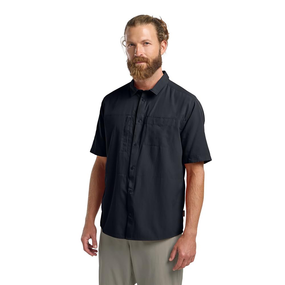 Jack Wolfskin Men's Dark Navy Sierra Canyon Ss Shirt M Shirt