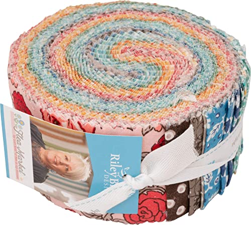 Lori Holt Flea Market Rolie Polie 40 2.5-Inch Strips Jelly Roll Riley Blake Designs Rp-10210-40 #TOP16