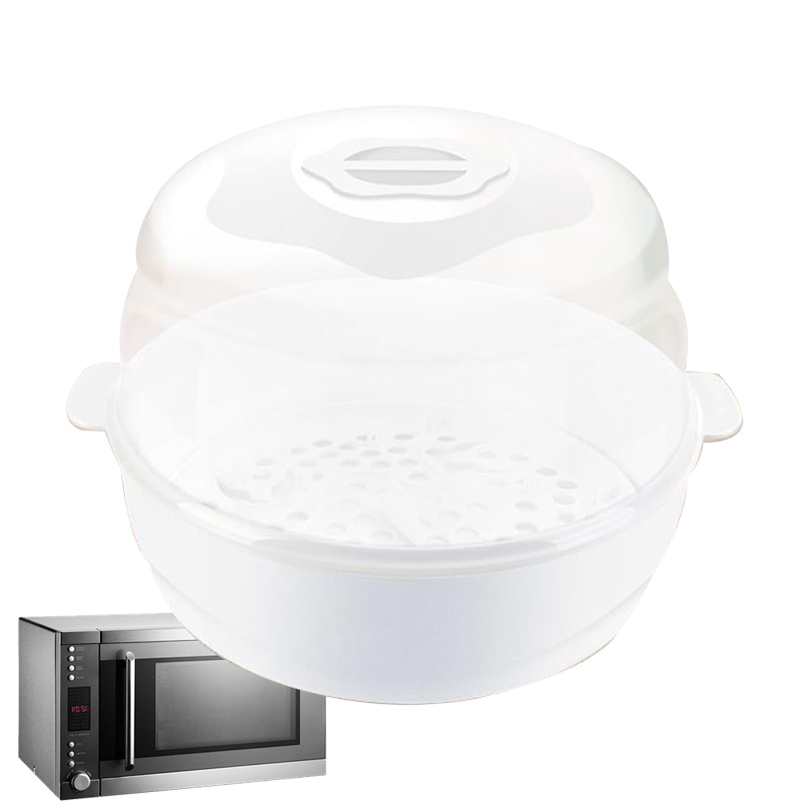 Esterilizador de biberón, esterilizador de vapor para microondas para biberones, limpieza rápida y eficiente para piezas de extractor de leche y chupetes, incluye bandeja de drenaje, paquete de 6
