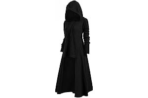 5665 Women's Plus Size Vintage Killer Hoodies Pullover Cape Coat Long Sleeves