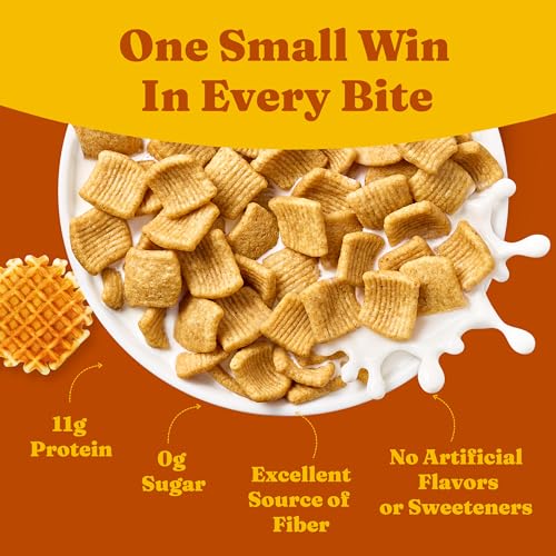 Image of Catalina Crunch Protein Cereal | Sugar Free Breakfast Cereal with 11g of Protein | Gluten Free, Keto Friendly | Variety Pack Cinnamon Toast & Maple Waffle (Pack of 4) - Packaging May Vary