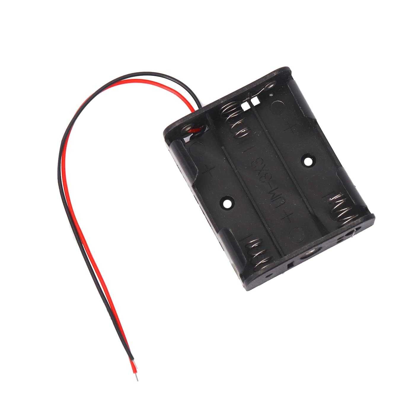 Pack of 1 AA 3 Cell Battery Holder Hard Plastic Case with Wire (1.5v X 3 Cells = 4.5volt)-image-13