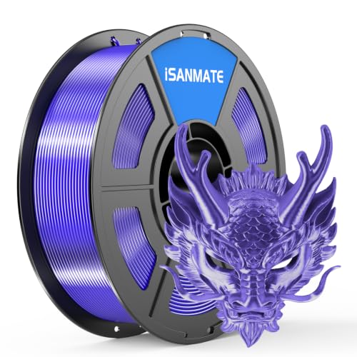 Image of iSANMATE Purple Filament, Silk Purple Pla 3D Printer Filament 1.75mm, 1kg