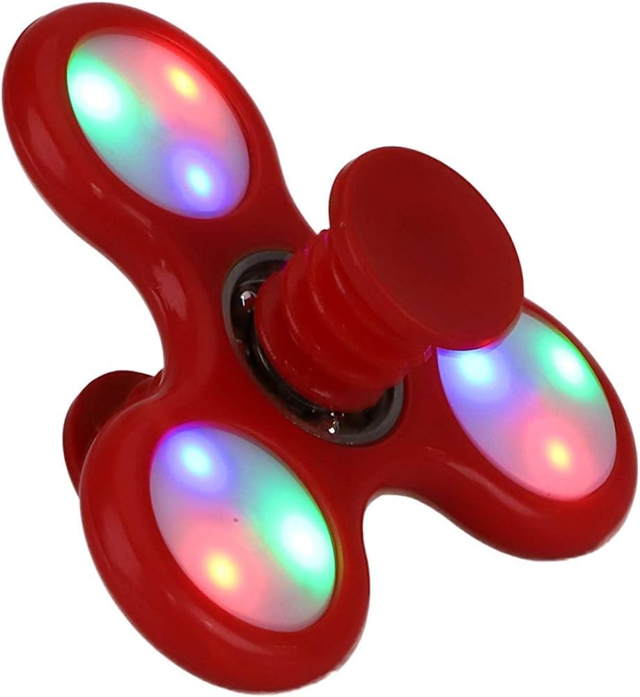 COOLBABYCOOLBABY Fidget Spinner Toy Hand Fidget Spinner Toys for Teens Adults, Sensory Finger Toys Set for Kids, Gifts for Birthday Party Stress Relief Reducer Anit Anxiety (RED) SPNR-L-RD-SRK01