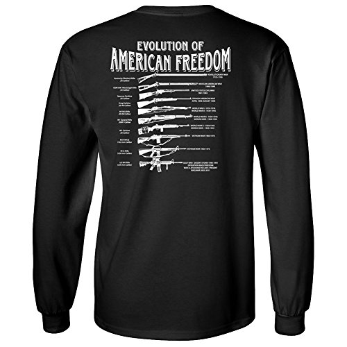 Gadsden and Culpeper Evolution of Freedom Longsleeve T-Shirt (Black)