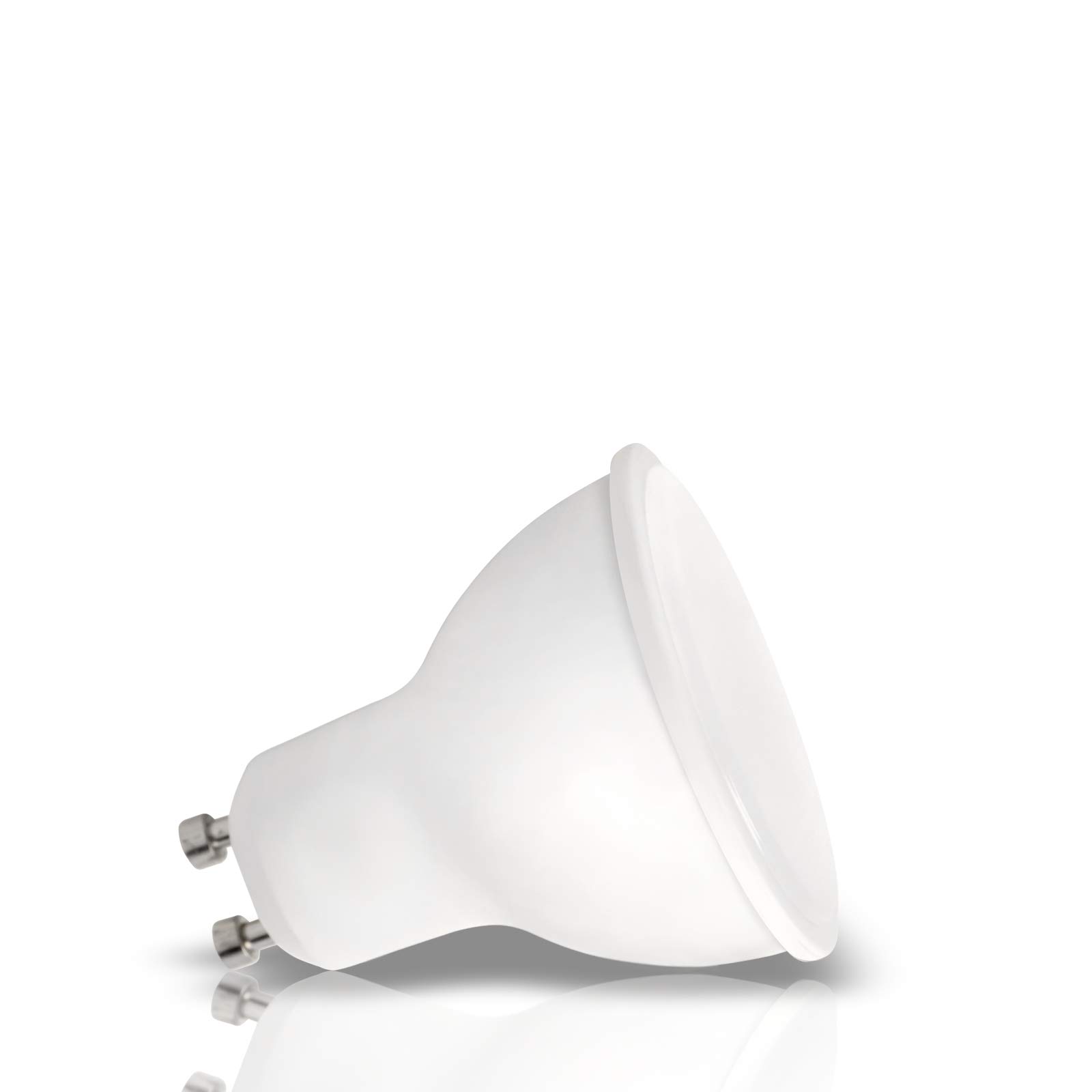 trendlights24 Decora LED Einbaustrahler 230V 10er Set 6W Kaltweiß GU10 Spot | Deckenspots, Edelstahl Optik, rund, 500lm, 6000k, Spots, austauschbar, Decken Einbauleuchte, schwenkbar, 68 mm Lochmaß