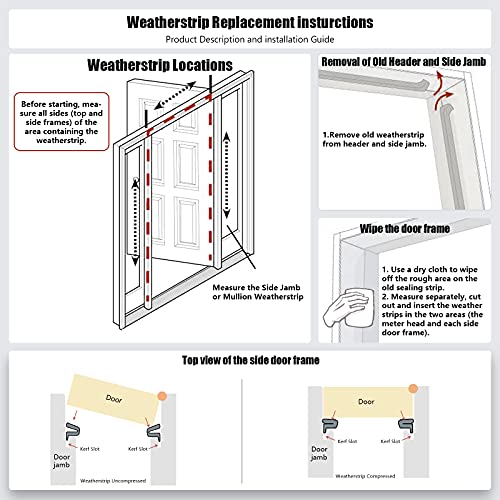 Weather Stripping Seal Strip For Doors "Q" Foam,Hard Flange Card Slot Installation Seals Large Gap, Easy Cut To Size (26Feet, Black) #TOP6