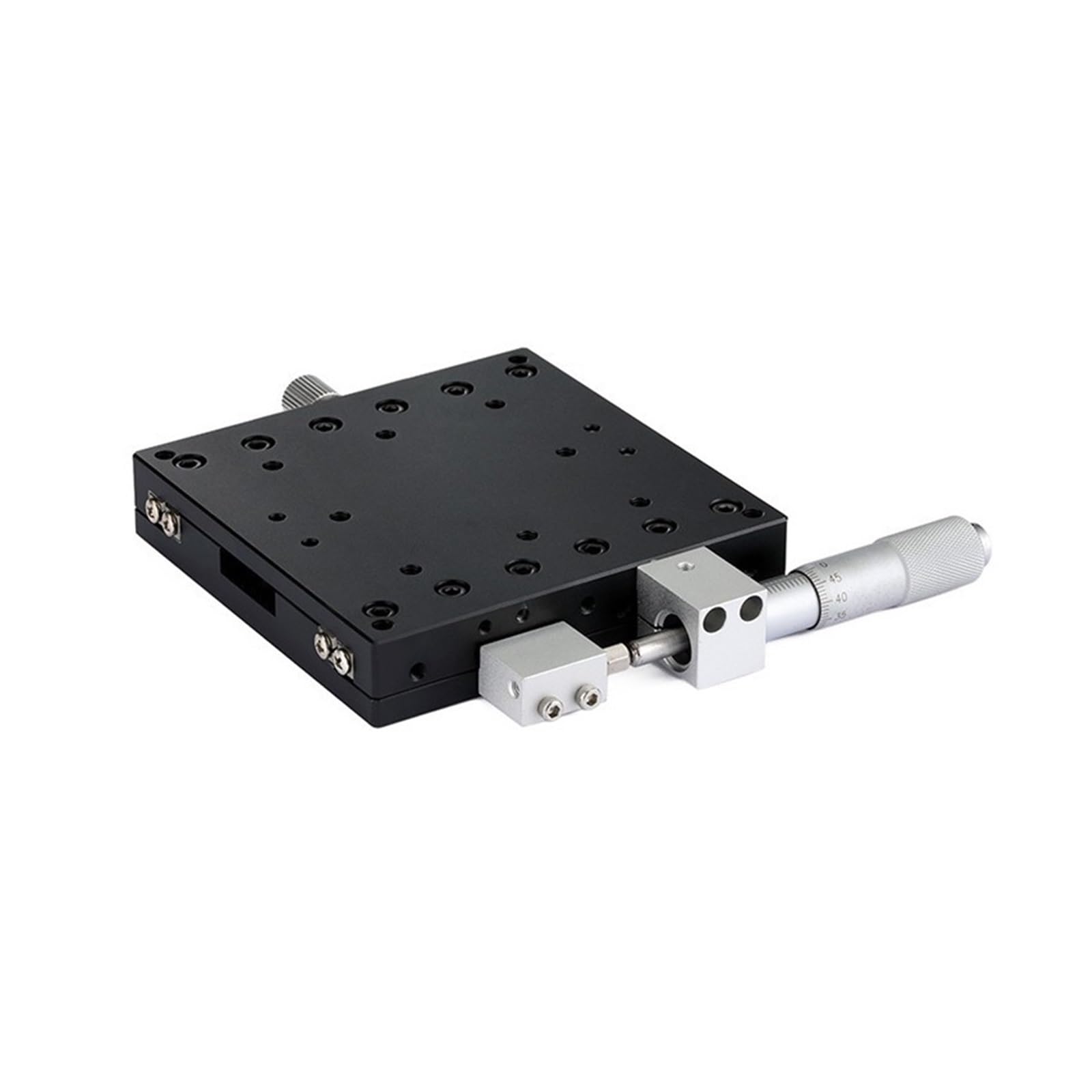 Piattaforma di posizionamento rotante motorizzata X 125x125mm LX125-L LX125-C LX125-R Piattaforma di rifinitura Stadi lineari manuali Regolazione dei cuscinetti Tavolo scorrevole Guida trasversale (