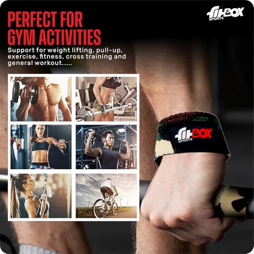FitBox Sports Store FitBox Sports Combat Lifting Straps, Camo - Image 6