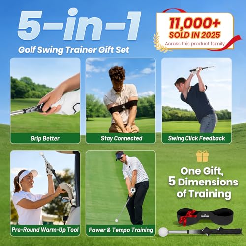 FODESAN Retractable Golf Swing Trainer
