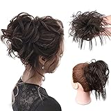 HANYUDIE Messy Bun Hair Piece Synthetic Messy Bun Scrunchies Extensions Hairpiece Curly Wavy Messy...