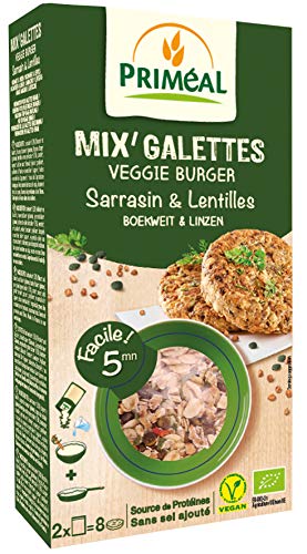 'Preparado para Hamburguesa Sarraceno y Lentejas Mix Galettes Priméal 2x125g'