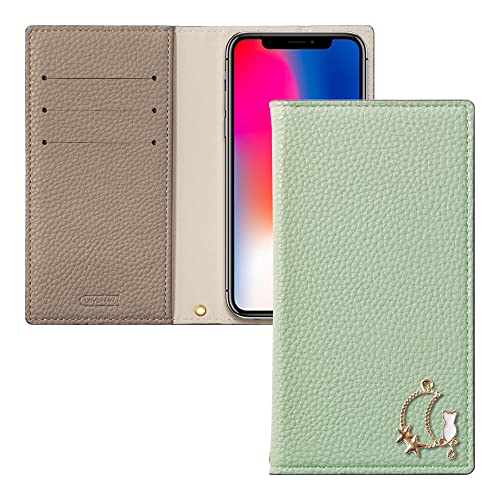 COVERARY �݊��i/���� Redmi Note 15 Pro 5G �蒠�^ �X�}�z�P�[�X 1���� �O���[�� �u���E�� �S�@��Ή� �p�X�e�� �����݃J���[ �o�C�J���[ ���� �L 100063100w