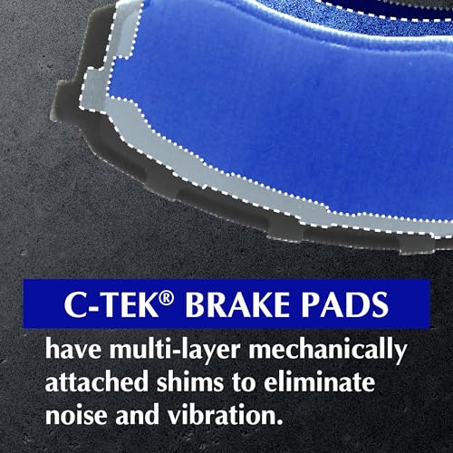 Image of Centric 102.11590 C-Tek Semi-Metallic Replacement Front Disc Brake Pad Set for Select Buick, Chevrolet and Cadillac Model Years