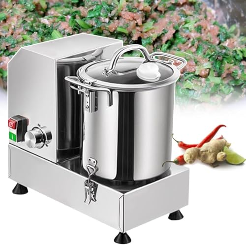 Picadora de verduras, procesador de alimentos comercial multifuncional con capacidad de 6L/9L/15L, cortador de velocidad ajustable para preparación de alimentos en restaurantes y cocinas