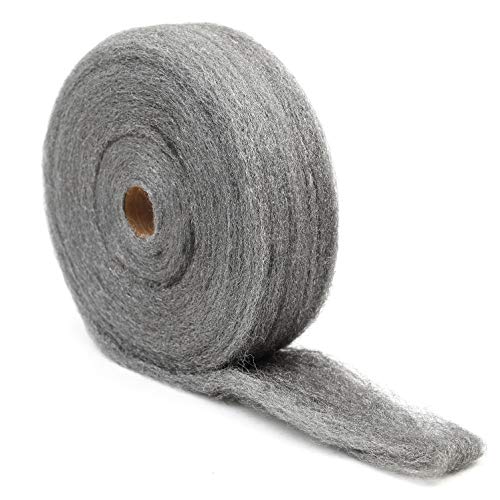 GMT 105046 Industrial-Quality Steel Wool Reel, #3 Coarse; 5-lb. Reel (Case of 6); Polish, Smooth, & Clean Metal, Wood, and Flooring