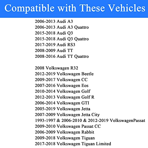 Zzcsz 603-253 1K0121407A Front Engine Coolant Reservoir Tank With Cap Compatible With 2006-2019 Audi A3 Q3 Rs3 Tt | 1993-2019 Volkswagen Beetle Cc Eos Golf Gti Jetta Passat R32 Rabbit Tiguan Vehicles #TOP1