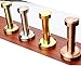 eForwish Simple Brass Coat Hook Heavy Duty Clothes Hanger for Wall or Cloakroom,2 of Pack