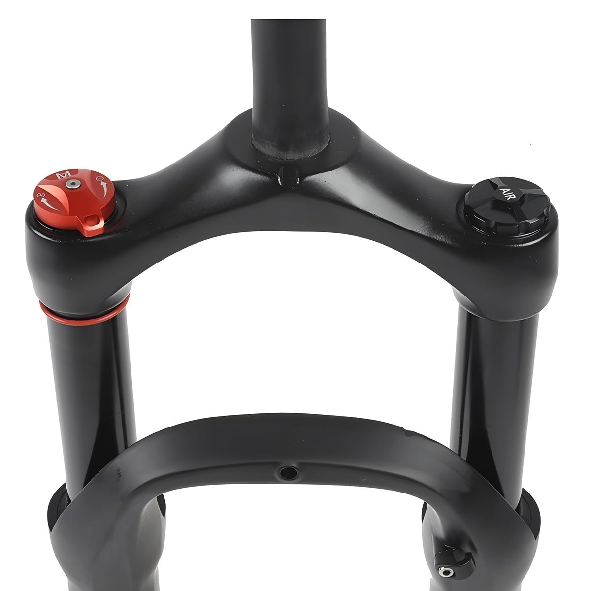 Forcella Fat Fork, Pneumatici da 26 Pollici 4.0", Sospensione pneumatica per Bici elettriche, Escursione di 100 mm, Perno QR da 9 mm, Freni a Disco HL/RL, Manubrio Dritto da 1-1/8"