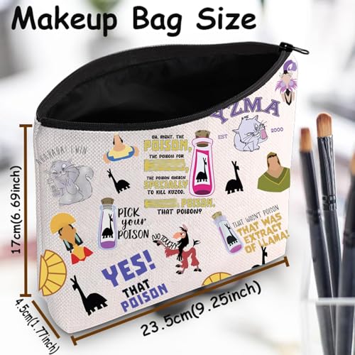 TSOTMO Cartoon Movie Merchandise Gift Emperor Cosmetic Bag for Movie Fans Poison Zipper Pouch (K Bag)2
