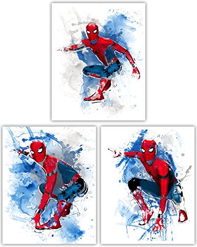 Spider-Man Homecoming Wall Decor Collection - The Spectacular Avenger in Our Ultimate Wall Art Movie Poster Series - Set of 3 8x10 Photos