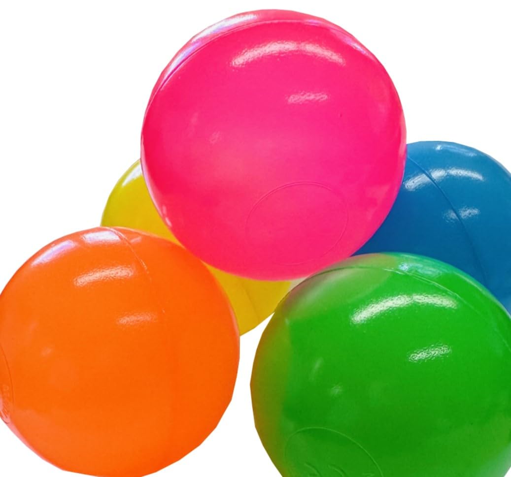 TikTakToo Balles colorées pour piscine à balles Ø 7 cm Balles en plastique pour bébé Balles de jeu pour enfants