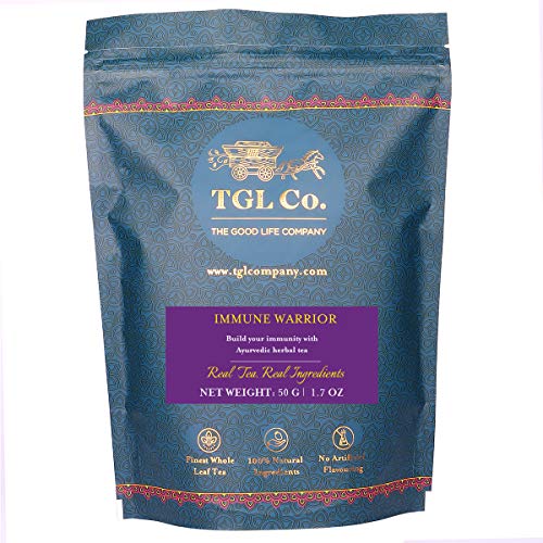 Image of TGL Co. Immune Warrior Tea Loose Leaf 50 Gm | Relive Stress | Immunity Booster | Aids Detoxification