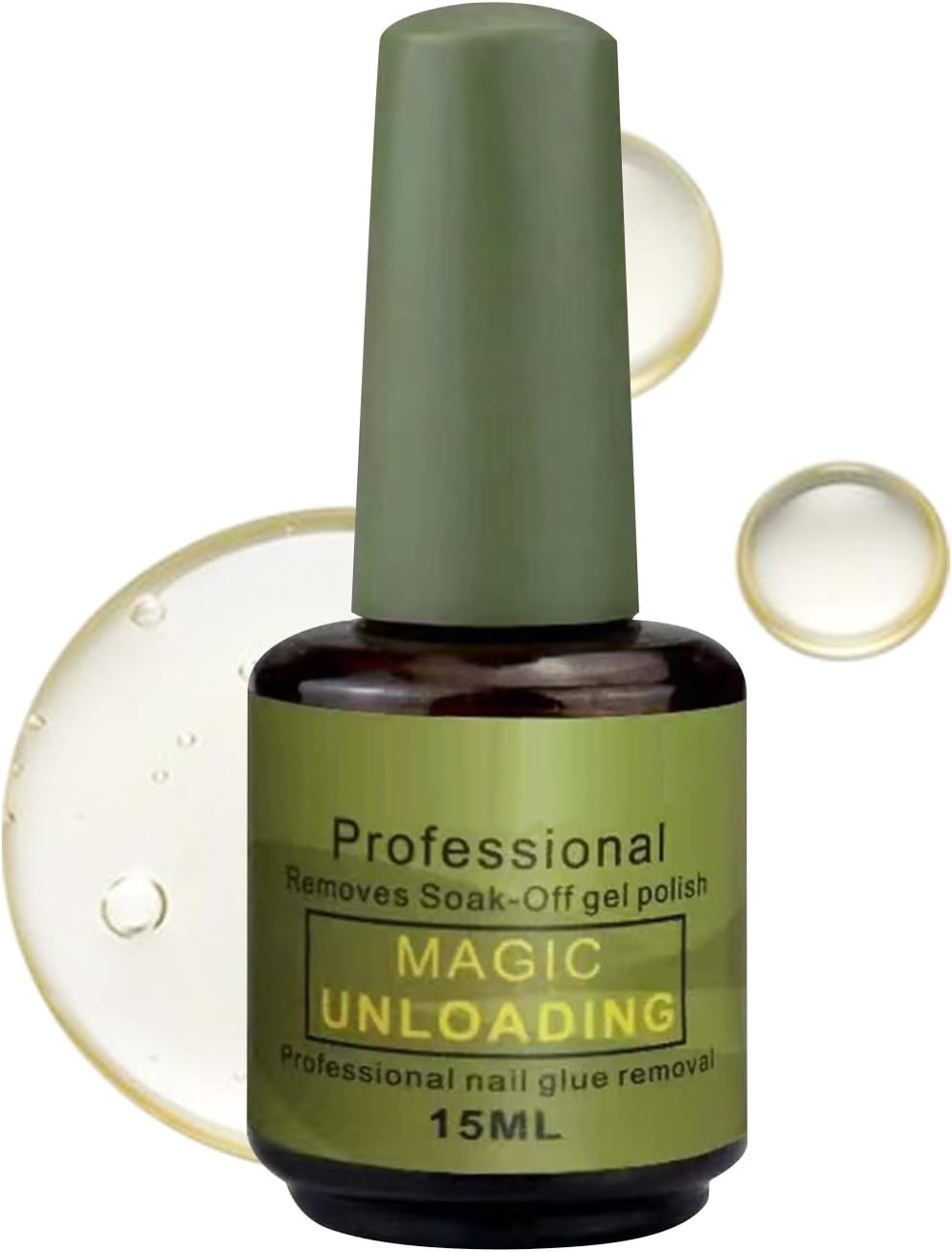 Generic Nail Gel Remover, 15ml UV Polish Dissolver, No Foil or Soaking Needed, Non-Irritating Formula, Professional Manicure Pedicure Tool for Women, Girls Use