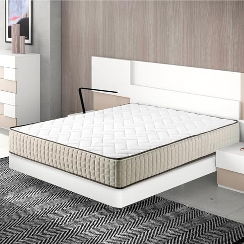 ECODE® Colchon 90x190 cm de Firmeza Media con Altura de 24 cm y Tejido 3D | Espuma HR, Hipoalergénico, Transpirable y Funda Lavable | Mejora el Descanso en Espalda, Cervicales, Cuello