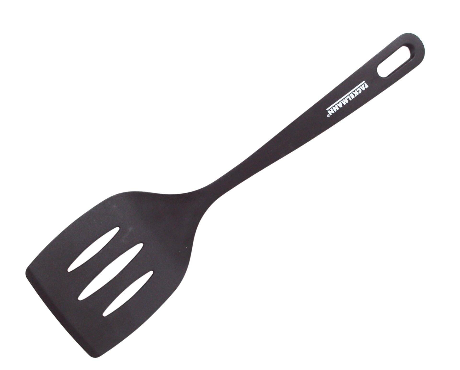 Fackelmann Fenix - Paletta da cucina universale in materiale RPET 100% riciclato, in plastica riciclabile con elevata resistenza al calore fino a 230 °C, ad alta durata, antigraffio, colore nero, 30