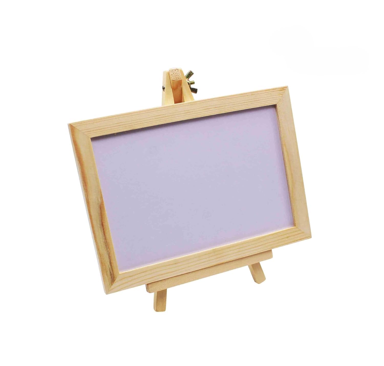 Mini Wooden Chalkboard Easel – 7-Inch Tabletop Sign Stand for Weddings, Events, and Displays (White, 13 x 18 cm)
