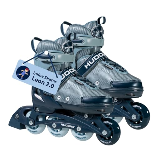 HUDORA Inline Skates Mia/Leon 2.0 - Inliner für Kinder/Jugendliche & Erwachsene in versch. Größen...