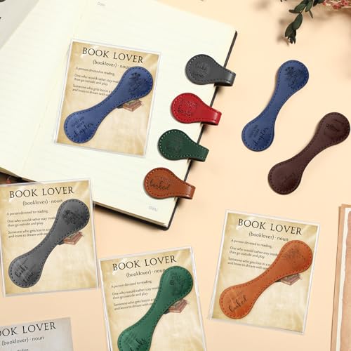 Marque-pages magnétiques Skyygemm en cuir ne glissent plus