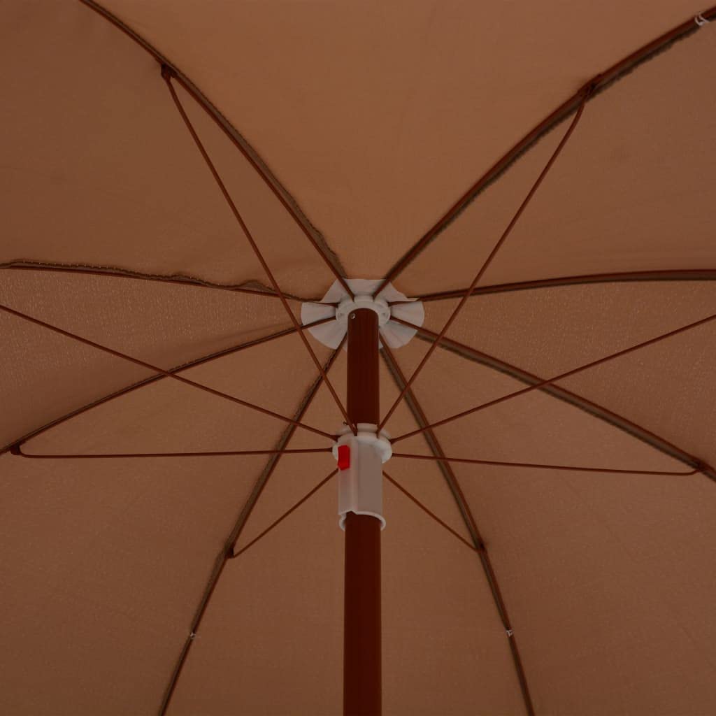 Ombrellone da giardino, balcone, con asta in legno, 400 x 300 cm, nero, adatto per balcone, spiaggia, terrazza, talpa, 210 x 230 cm (Durchmesser x H)