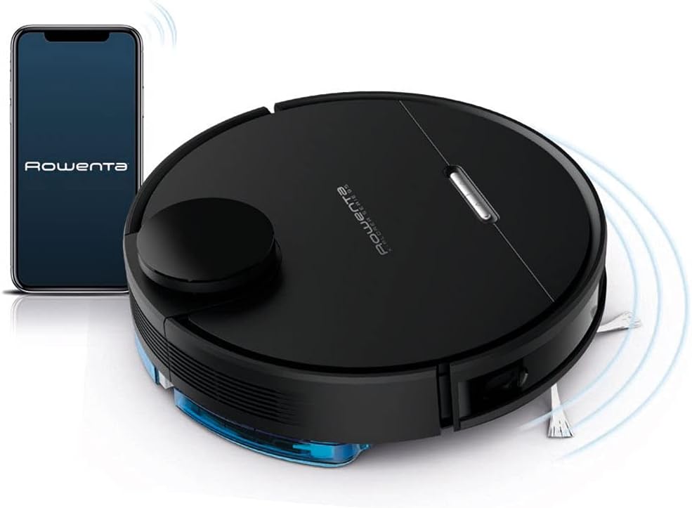 Rowenta Explorer 95 RR7975 aspirapolvere Robot Senza Sacchetto Nero  Explorer 95 RR7975, Senza Sacchetto, Nero, Rotondo, Carica, Spazzola a  Rullo, Macchina Fotografica, Sensore anticaduta : Amazon.it: Casa e cucina