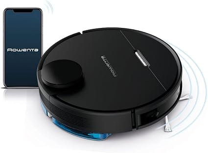 Rowenta Explorer 95 RR7975 aspirapolvere Robot Senza Sacchetto Nero  Explorer 95 RR7975, Senza Sacchetto, Nero, Rotondo, Carica, Spazzola a  Rullo, Macchina Fotografica, Sensore anticaduta : Amazon.it: Casa e cucina