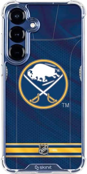 Skinit Clear Phone Case Compatible with Galaxy S25 - Officially Licensed NHL Buffalo Sabres Camo Design