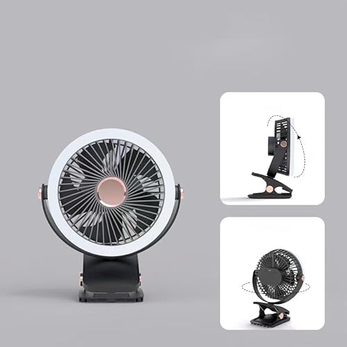 Ventilador de Mesa Portátil Recarregável Mini Ventilador Silencioso com Bateria de Longa Duração 240