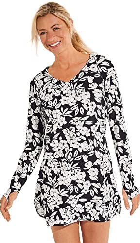 Coolibar UPF 50+ Women?s Seacoast Swim Cover-Up Dress ? Sun Protective