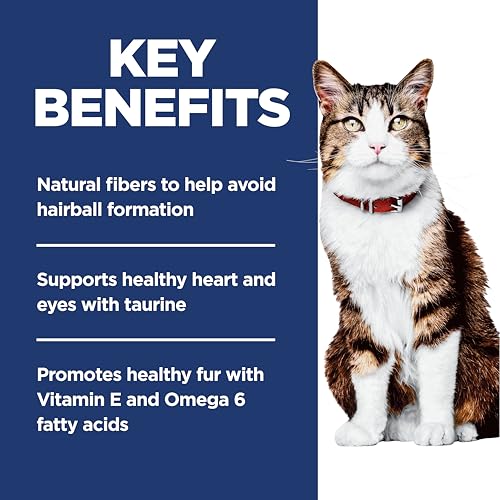 Hill's Science Diet Hairball Control, Adult 1-6, Hairball Control Support, Dry Cat Food, Chicken Recipe, 15.5 lb Bag - Image 5