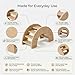 Lucasynplex 3-in-1 Hamster Cage Wooden Activity Center- Multi-Level Porous House with Ramp,Activity Seesaw,Arched Climbing Tunnel,Small Animal Habitat Accessories for Hamsters,Gerbils,Mice