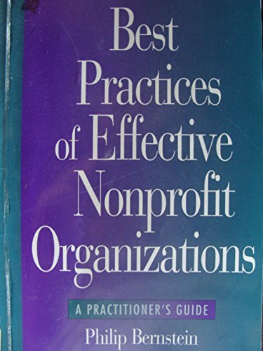 Best Practices of Effective Nonprofit Organizat... 0879547553 Book Cover