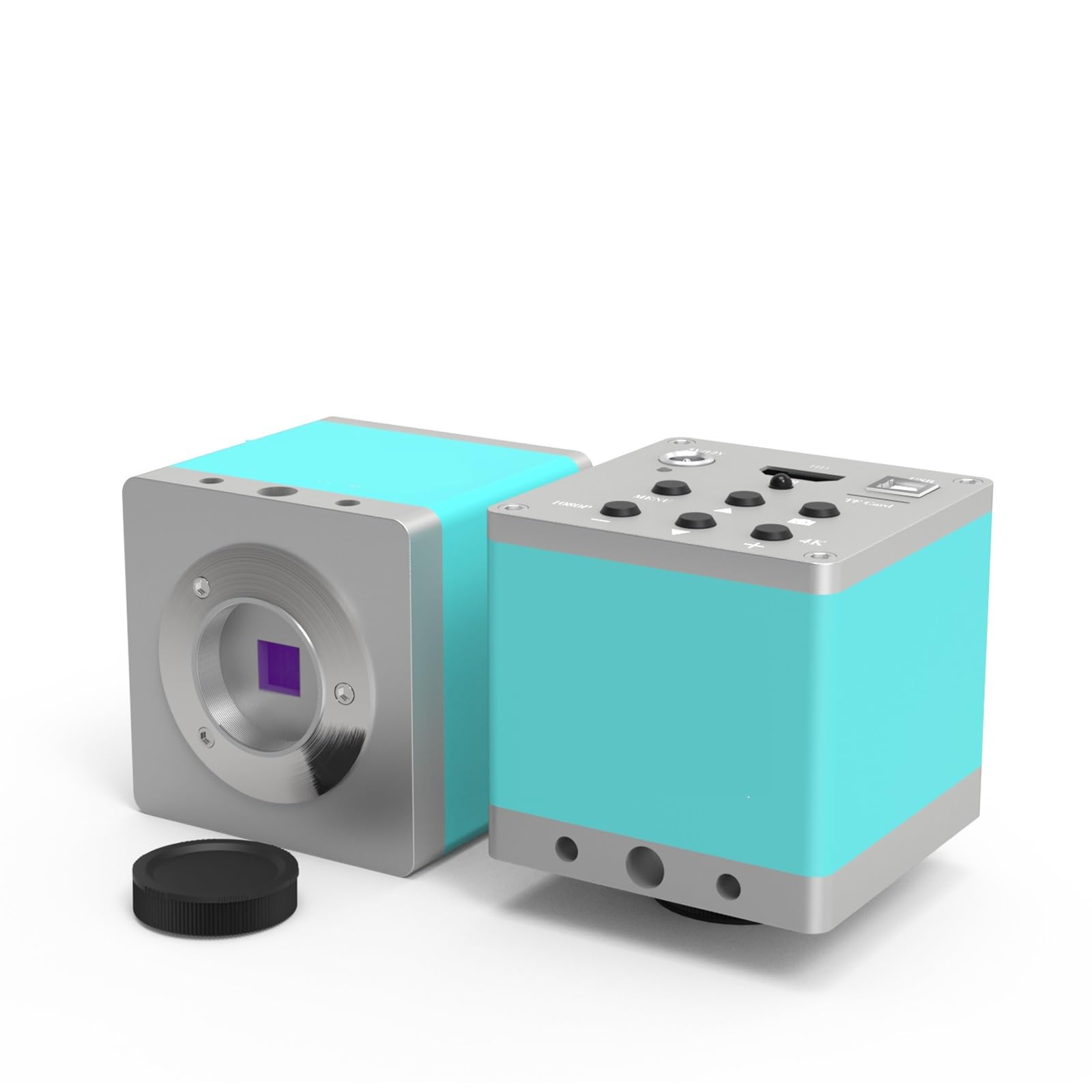 Lente de microscopio, USB 1080P 60FPS 4K Cámara Industrial Electrónica Digital Video Trinocular Microscopio Cámara Observación PCB Mantenimiento