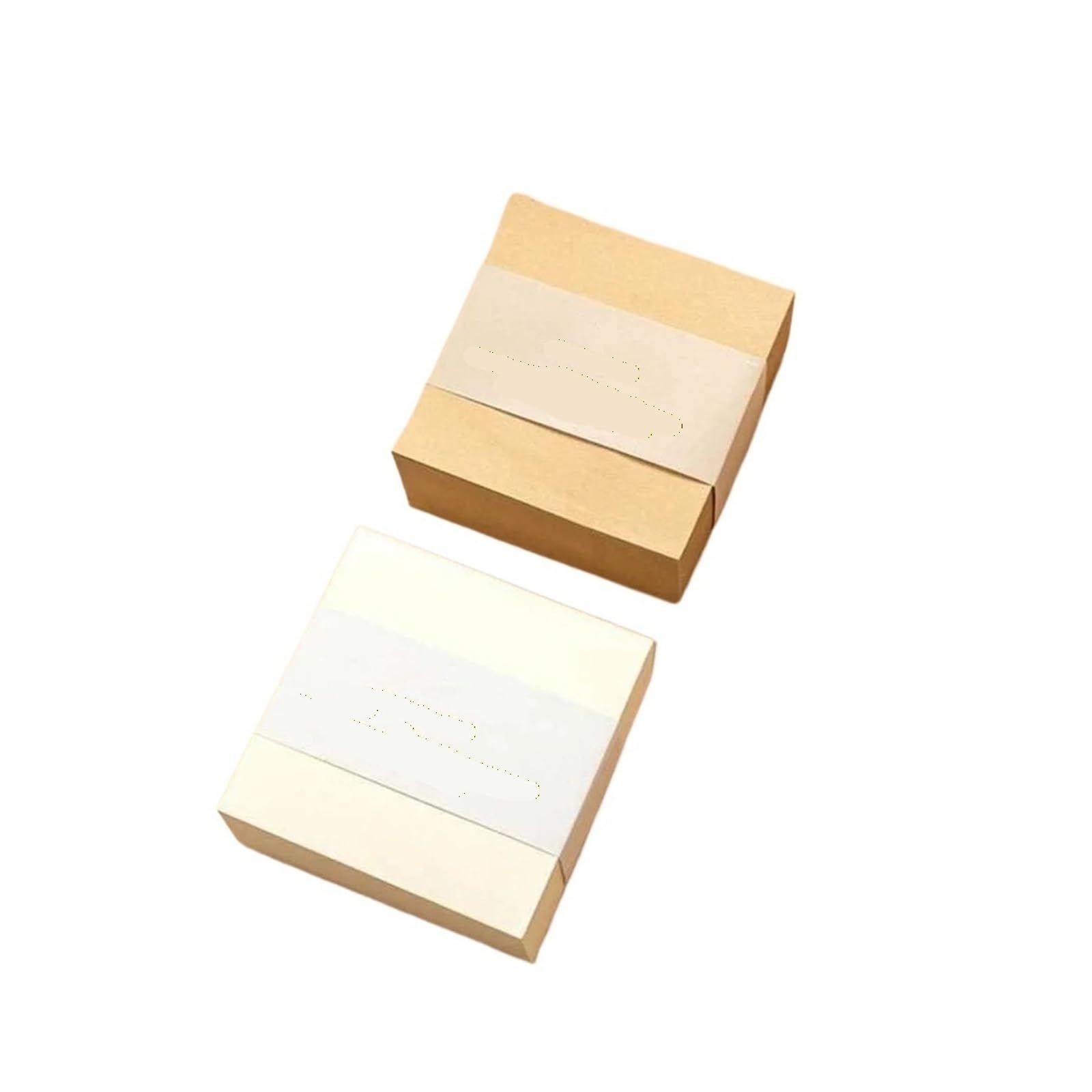 400 feuilles/paquet de Notes autocollantes vierges, bloc-Notes minimaliste bureau, papier mémo carré(Chocolate)