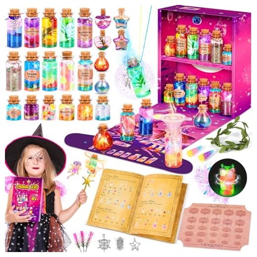 Subtail Pociones Magicas Niñas - Kit De Manualidades Para Niña 6 7 8 9 10 11 12 Años - Fairy Magic Potion Kit | Arena Magica - Juguetes Creativos De Regalo Niña 6-11 Años